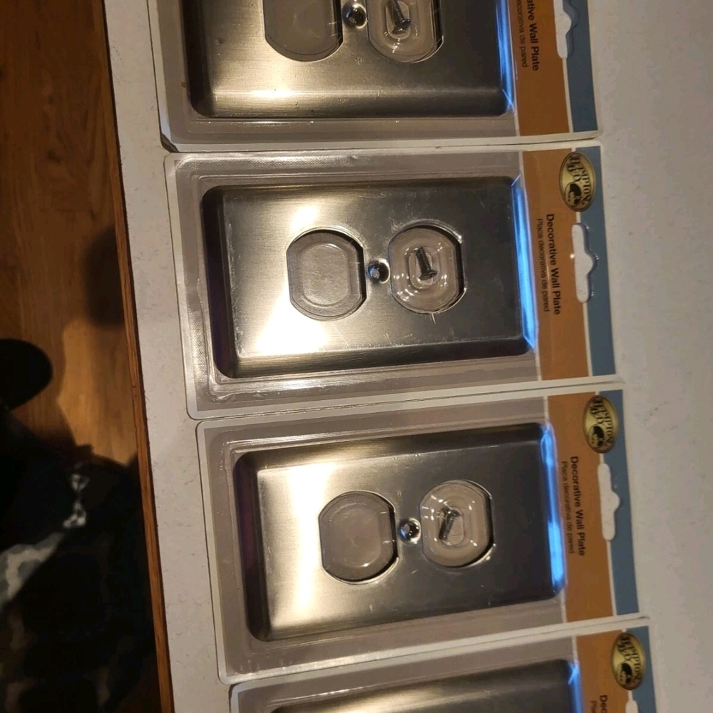Hamton Bay Chrome Decorative Wall Plates